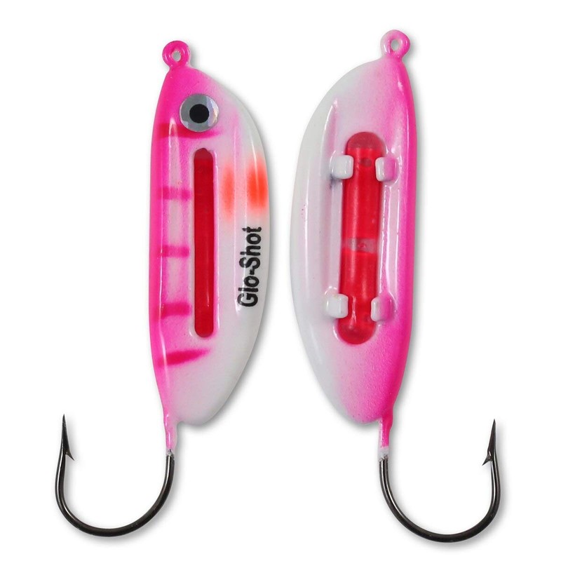 Glo-Shot Jig - 1/8 Oz - 2/Card - Super-Glo Perch