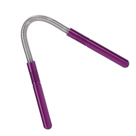 Facial Hair Remover, Stainless Steel Feather Facial Hair Epilator Beauty Feather Threading Tool Cleaning Facial Hair Makeup for Upper Lip, Chin, Face or Neck (Purple)