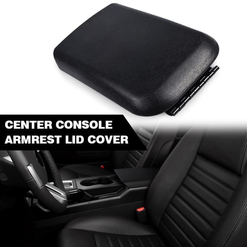 Center Console Armrest Lid w/Latch Compatible with Ford Mustang 2005