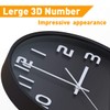 Wall Clock, Non-Ticking, Silent Quartz Decorative Clock, Easy to Read,