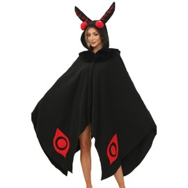 Unisex Mothman Costume Mothman Cosplay Hooded Cape Halloween Costumes Plus Size