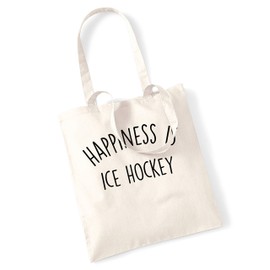Flox Creative Happiness is ice hockey tote bag