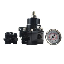 WLR BLACK PQY Fuel Injected Fuel Pressure Regulator with boost reference anodized