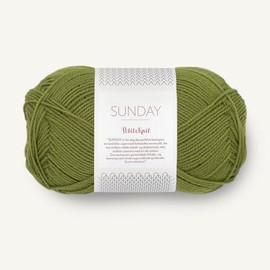 SANDNES GARN Petiteknit Sunday – Colour: Matcha (9564) – 50 g/Approx. 235 m Wool