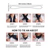 HISDERN Ascot - Corbata para hombre, diseño floral, cachemira, lunares,