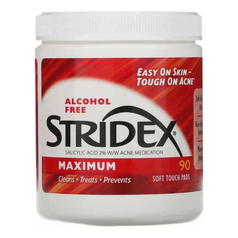 Stridex Tripla Acao Contra Acne Acido Salicílico 90 Pads
