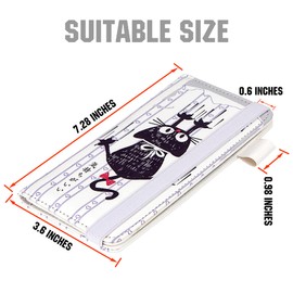 BVYA Pattern Printed Leather Checkbook Cover - Personal RFID Blocking Check Book Credit Card Holder Wallet for Men and Women