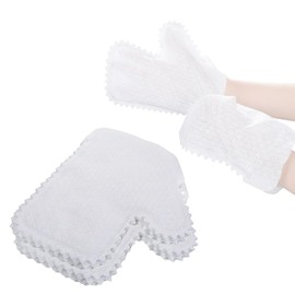 ieron 10 Pcs Cleaning Gloves, Disposable Dust Removal Gloves Dual-Sided Dust Wipes Washable Dusting Wipes Reusable Dry Wet Cleaning Gloves for Home Kitchen