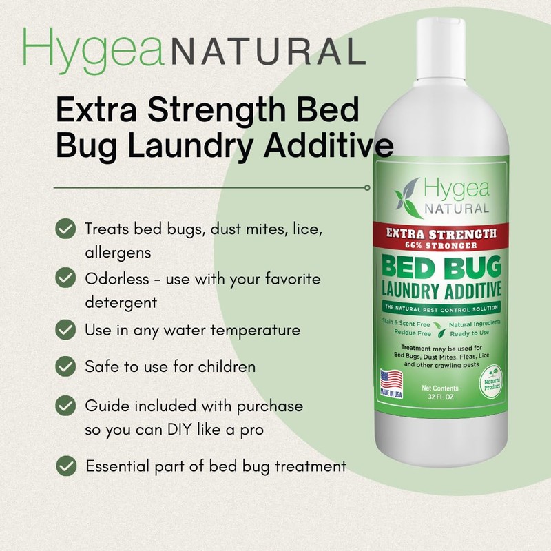 Hygea Natural Extra Strength Bed Bug & Lice Elimination Kit