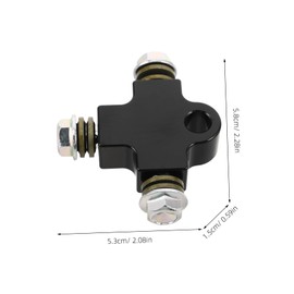 FUNOMOCYA Aluminium Alloy Brake Oil Pipe Tee Connector Way Hydraulic Brake Hose Joint for ATV Motorcycle Go Kart Off Road Use with Easy Installation and Wear Resistant Design