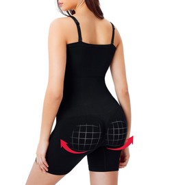 Nebility Strapless Shapewear - Bodysuit for Women Tummy Control Body Suits Faja Waist Trainer Tank Tops with Removable Straps