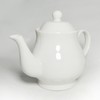 White Porcelain Teapot, Lotus Tea Pot Coffee Tea Water Pot