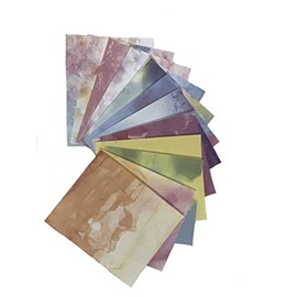 INEWTECK 12 Pack Infusible Transfer Ink Vinyl Sheets, 12 x 10 Inch Sheets for T-Shirts, Cups, Mugs, Bags, Coasters (Watercolor)