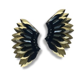 Angel wing earrings for women, Small statement Handmade Prom Earrings, Wings stud for girls, Beaded Butterfly winged Earrings