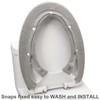Guojanfon Bathroom Soft Thicker Warmer Stretchable Washable Cloth Toilet Seat