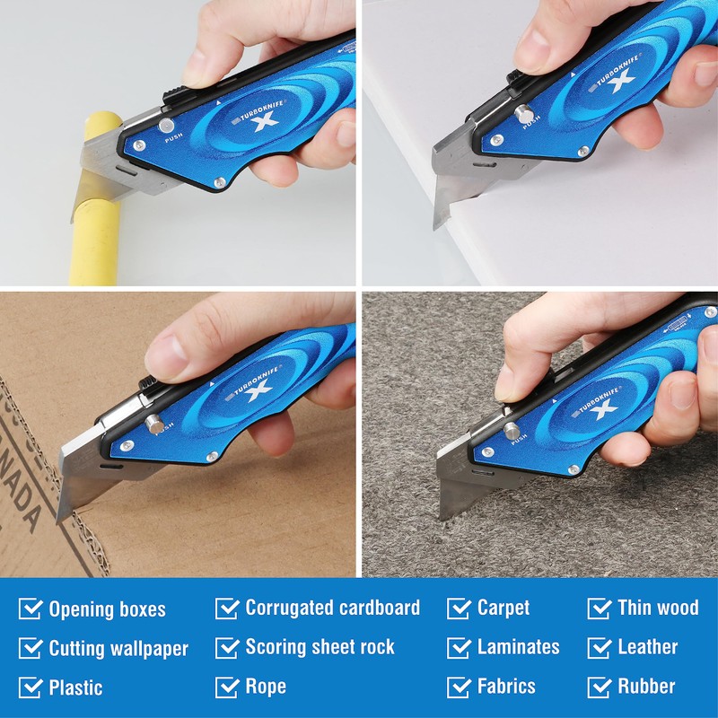 Olympia Tools Turboknife X Utility Knife 33-134, Blue