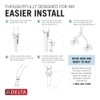 Delta Modern Matte Black Bathroom Faucet 1 Hole, Single Hole