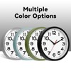 Roymnie Wall Clock Silent Non-Ticking Modern Clock Battery Operated 10