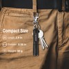 BORUIT RJ11 Small Keychain Flashlight, Mini Compack EDC Flashlights AAA