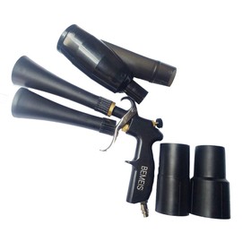 bemeis Air Blow Gun &vacunm Gun with Brass Adjustable Air Flow Nozzle,Cleaning Gun Quickly Blasts Dirt and Dust from Surface Works with Air Compressor(Upgrade Aluminium Rotate Tube) 2IN1