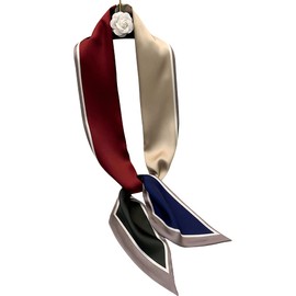 DEOIRC Fashion Bag Handbag Handle Ribbon Scarf Polka Dot Printing Neckerchief Scarf, Size: approx. (59.1×5.91) inch(150×15cm), scarf21018