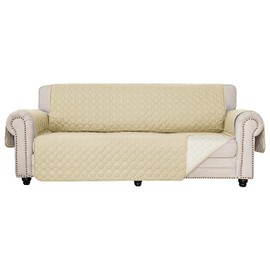 RBSC Home Sofa Slipovers Waterproof Sofa Covers for Dogs, Couch, Loveseat and Large Sofas (Beige, 54")