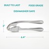 HiramWare Garlic Press, Premium Rust Proof Kitchen Garlic Mincer Crusher