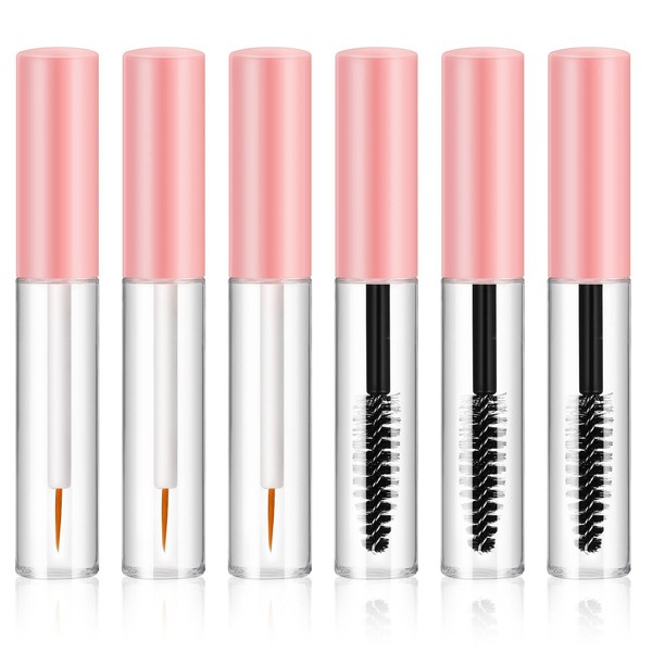 FOMIYES 6pcs Refillable Empty Mascara Tubes with Wands and Eyeliner