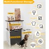 Sungaryard 30.6Long x 26.2 High Elevated Dog Bowl Stand with