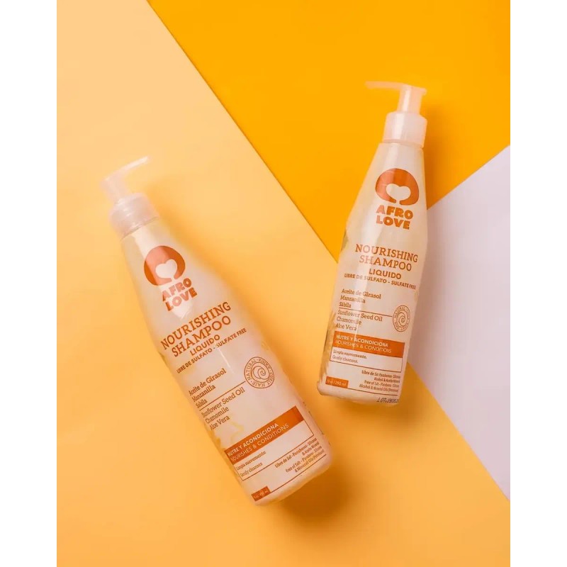 Shampoo Líquido Nourishing Afro Love 290 ml para Cabello Rizado