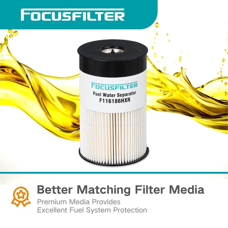 FOCUSFILTER OEM Grade Fuel Water Separator Filter, Replaces Fleetguard FS20313,