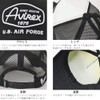 AVIREX Air Force 14590200 Embroidered Mesh Cap, all black