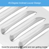 PATIKIL 4 x 4 Inch Aluminum Vent Cover, 2 Pack