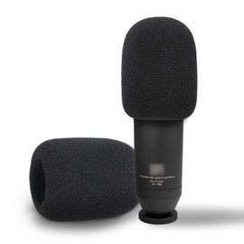 SUNMON WS2 Pop Filter - Perfect Windscreen Foam Cover Compatible with K2, NTK, NT2000, NT1000, NT2-A, NT1-A, NT1-A Matched Pair, Podcaster, Procaster and Broadcaster Microphone