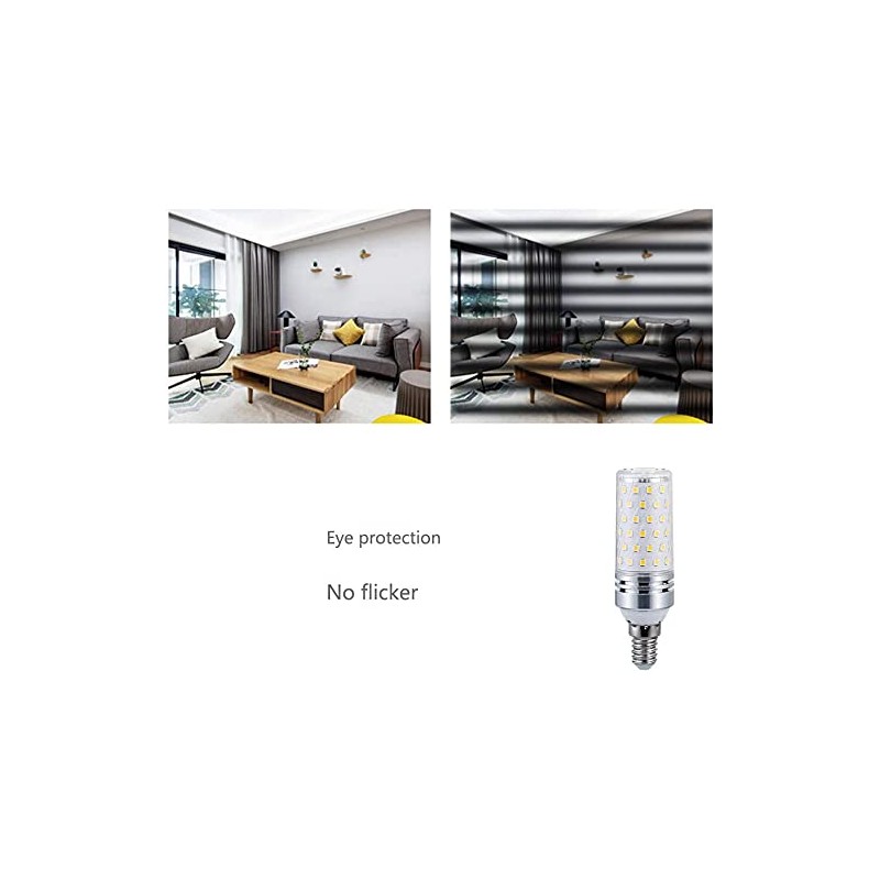 Lxcom Lighting E12 Corn LED Bulbs 15W E12 4000K Candelabra