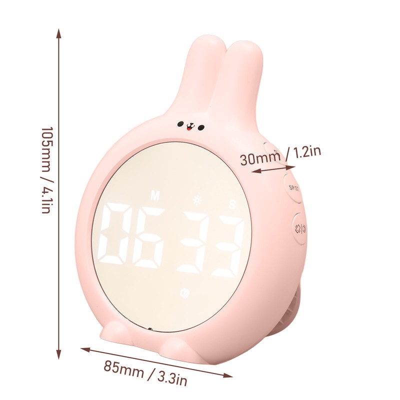 Cute Digital Timer Multifunctional High Accuracy Magnetic Kids Countdown Timer
