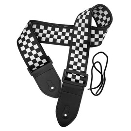klahh Checkerboard Guitar Strap Acoustic Guitar Shoulder Strap for Bass Acoustic Classical and Electric Guitars