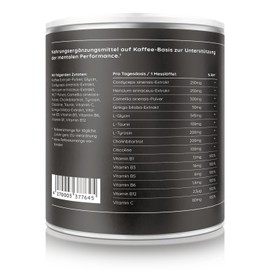 smaints Mushroom Coffee - Lions Mane (Hericium) Extract, Cordyceps Sinensis Extract & Other Adaptogens - Instant Coffee Without Caffeine - Absolutely Clean with the Swiss Water Process Decaffeinated