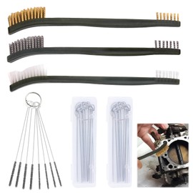 Yenblow 6 Pack Carburetor Cleaning Kit, Torch Tip Cleaner Set, Carb and Throttle Body Dirt Remove Cleaner for Chainsaw Orifices Welding Motorcycle ATV Carburetor Jet Stove Gas Nozzles Shower Heads