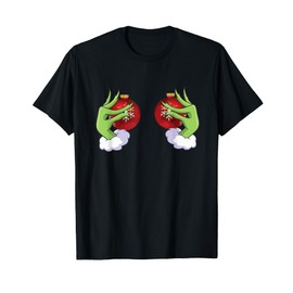 Funny Elf Heart Hands Love Christmas T-Shirt