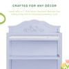 Sweetpea Baby Jasmine Changing Table in Lavender, with Fixed Shelves,