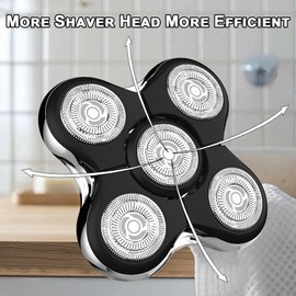 Replacement Head Compatible with Remington Balder Pro Head, Compatible with Remington Electric Shaver Model SPR-XR7000 (4 Pcs)