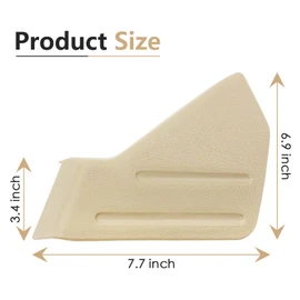 Beige Left Driver Seat Trim Cover Panel Replacement for 2009-2014 Ford F-150 and 9L3Z-1661693-CA
