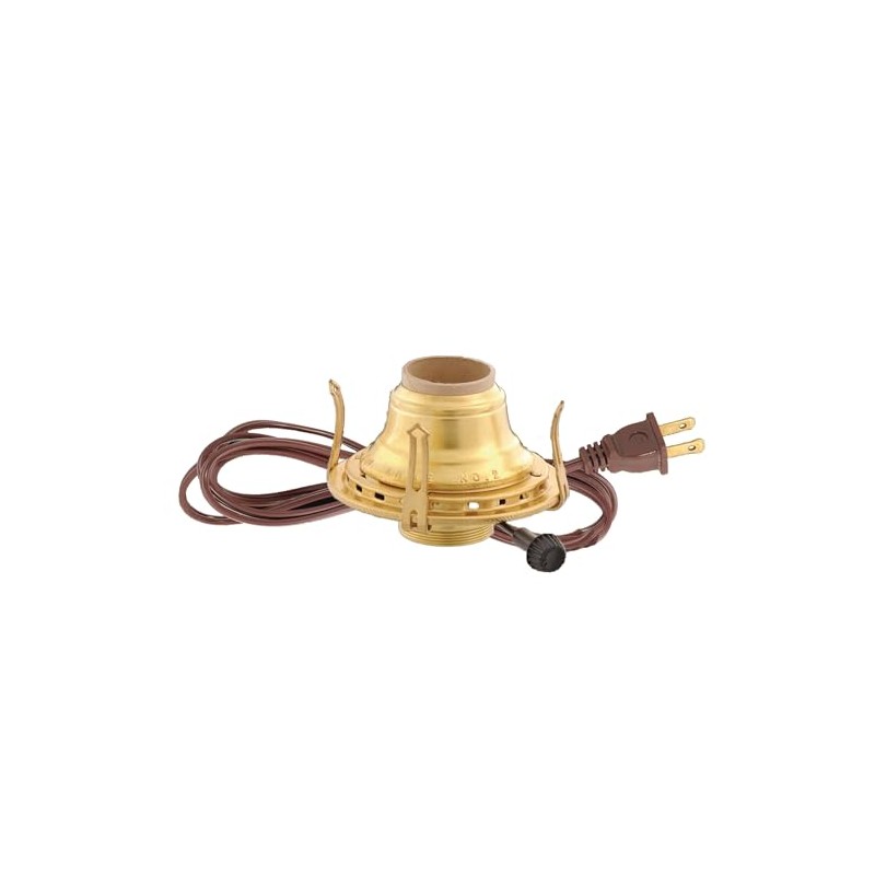 Lehman's Brass #2 Electric Converter Burner for Oil Lamps with