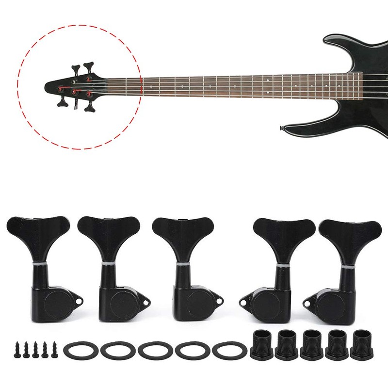 5 String Bass Tuners Left 2 Right 3 Zinc Alloy