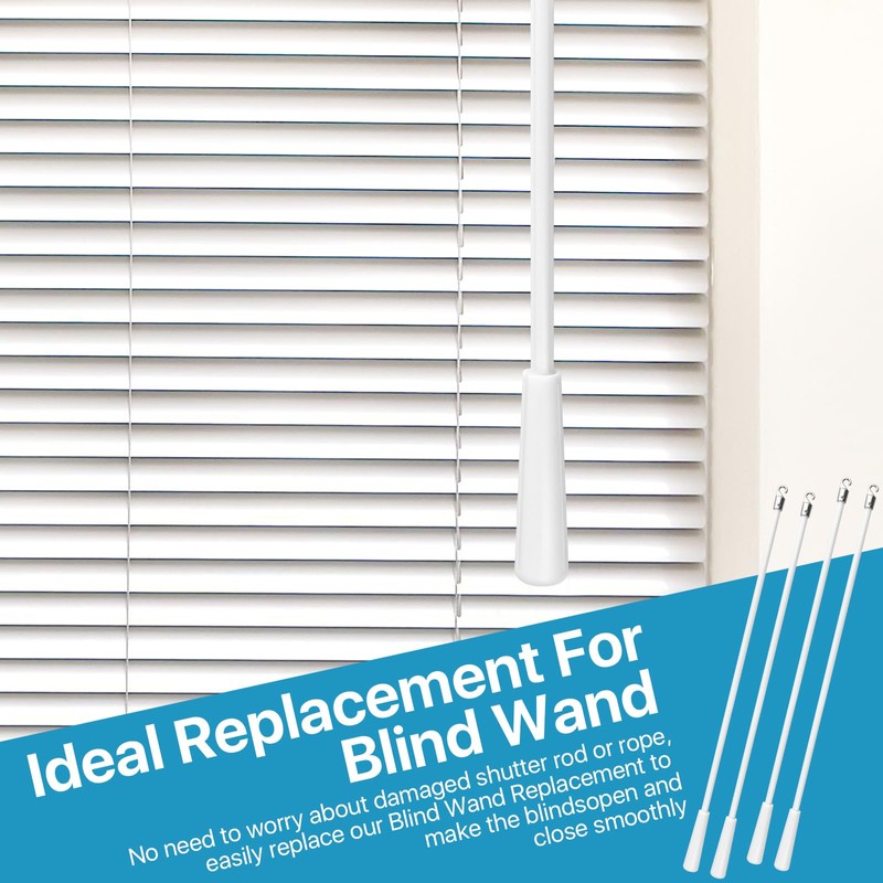 4 Pcs 17 Inches Blinds Wand Replacement, Blind Tilt Wand