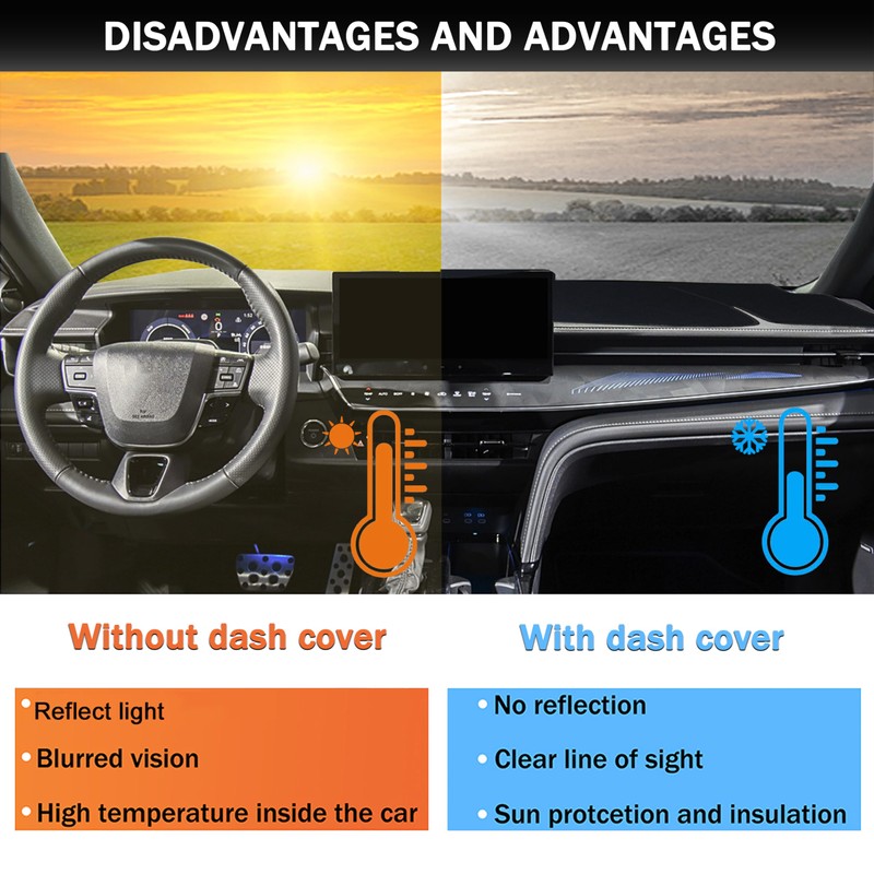 SENSHINE Dashboard Cover for 2025 2026 Toyota Camry Accessories Dash
