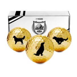 CybGene Golden Retriever Gifts Golf Balls Set, Golf Gifts, Cool Accessories for Golfers, Wiener Dog Gifts for Golf Lovers, Perfect for Christmas & Birthday