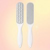 Double-Sided Foot File Heel Callus Remover for Dry & Wet Use Comfort Grip White 6ea