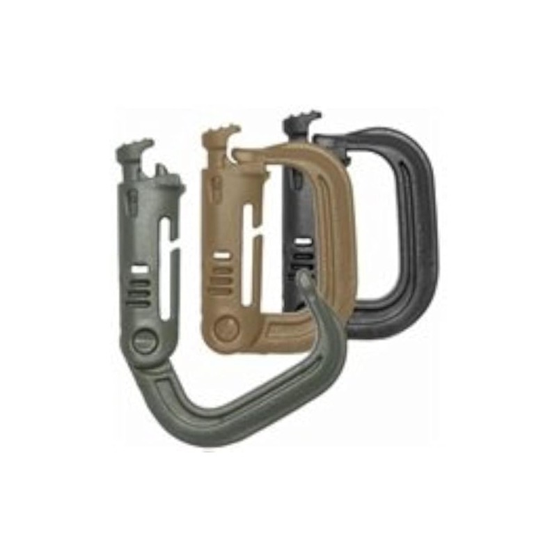 Maxpedition GRIMLOC Locking D-Ring - 4 pack - Khaki